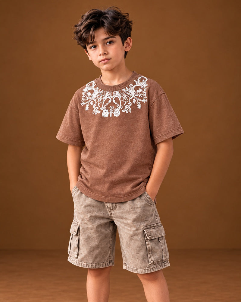 Kids’ Ornamental Print T-Shirt