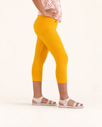 Girls’ Yellow Capri Leggings