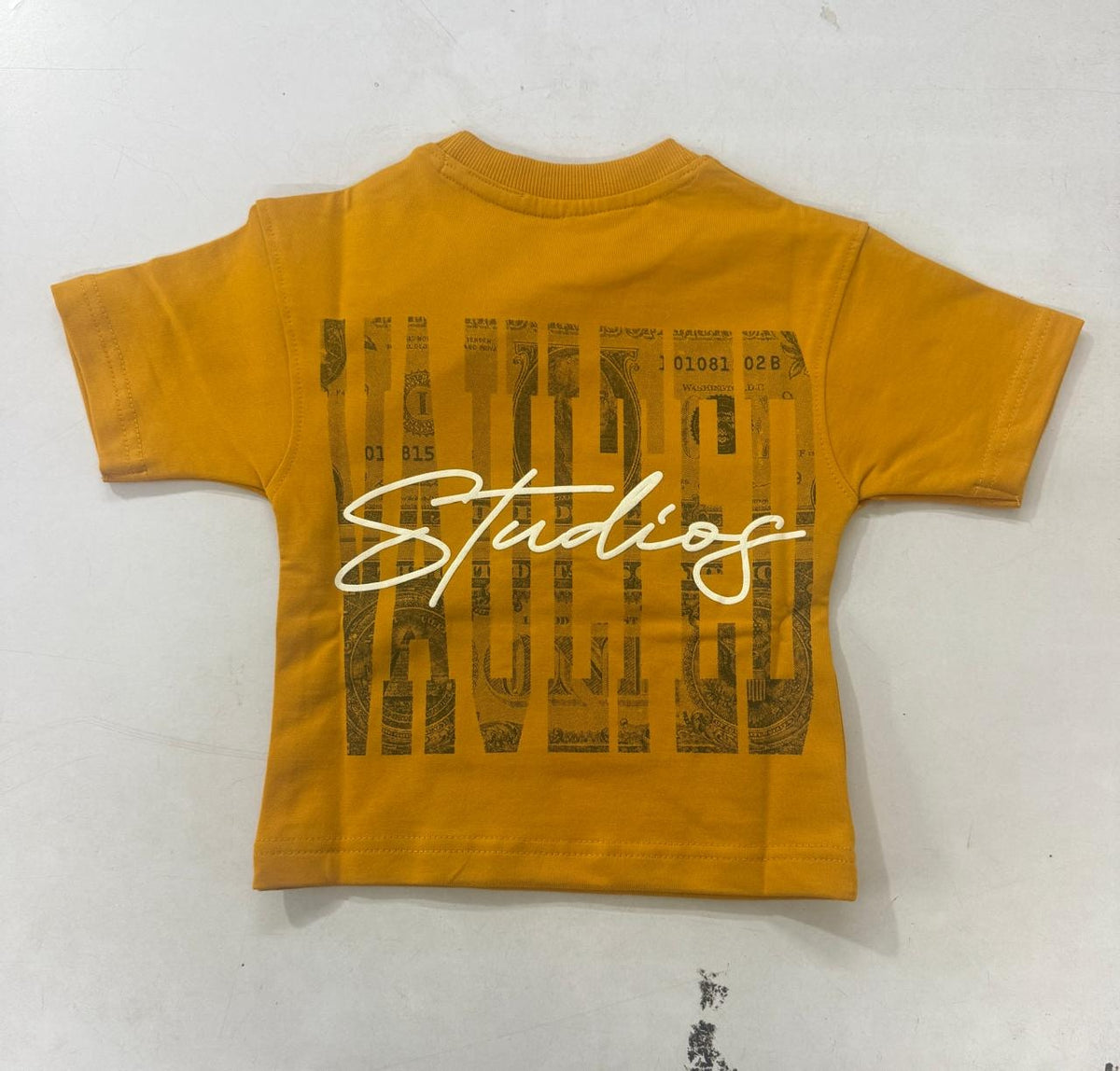 Mustard Kids’ Studios Graphic T-Shirt, supplied product reference. T-shirt only.