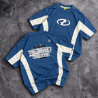 Blue / Cream Kids’ Unloose Colourblock T-Shirt, supplied product reference. T-shirt only.