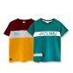 Pamkids Urban Blues & Maroon Hues: Stylish Combo Tees for Cool Kids |Duo Tee Set for Versatile Looks (sizes-7-12 Years)